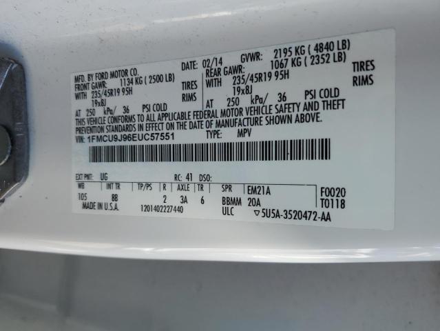 Photo 14 from auction – 2014 FORD ESCAPE TIT with VIN 1FMCU9J96EUC57551