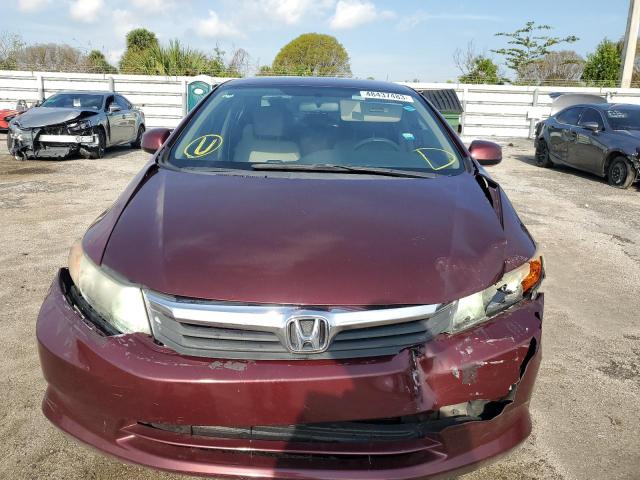 Photo 5 from auction – 2012 HONDA CIVIC LX with VIN 19XFB2F59CE085726