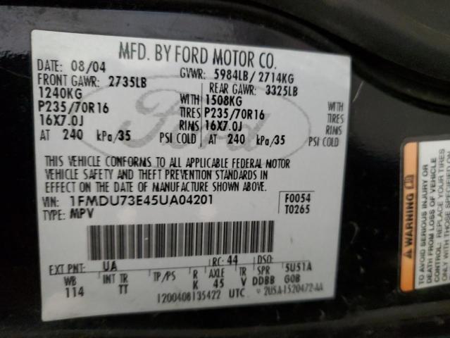 Photo 14 from auction – 2005 FORD EXPLORER X with VIN 1FMDU73E45UA04201