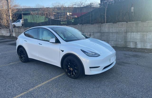 TESLA MODEL Y 2020 with VIN 5YJYGDEE6LF022066 - Photo from auction