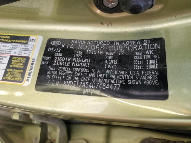 Photo 14 from auction – 2013 KIA SOUL with VIN KNDJT2A54D7484477