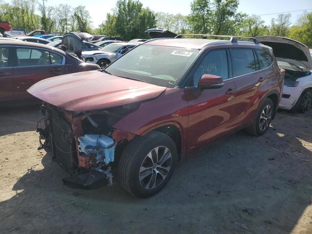 TOYOTA HIGHLANDER 2020 with VIN 5TDHBRCHXLS505564 - Photo from auction