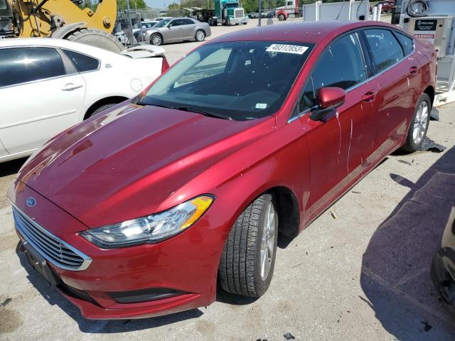 FORD FUSION SE 2017 with VIN 3FA6P0HD7HR367413 - Photo from auction