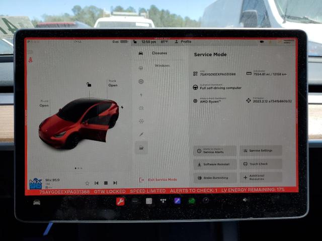 Photo 9 from auction – 2023 TESLA MODEL Y with VIN 7SAYGDEEXPA031388