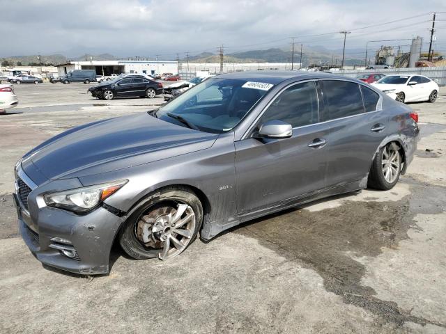 INFINITI Q50 BASE 2017 with VIN JN1CV7AP9HM640296 - Photo from auction