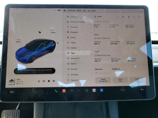 Photo 9 from auction – 2022 TESLA MODEL 3 with VIN 5YJ3E1EA1NF190647