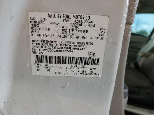 Photo 14 from auction – 2011 FORD ESCAPE XLT with VIN 1FMCU0DG9BKA67496