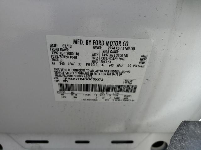 Photo 14 from auction – 2013 FORD EXPLORER L with VIN 1FM5K7F84DGC50372