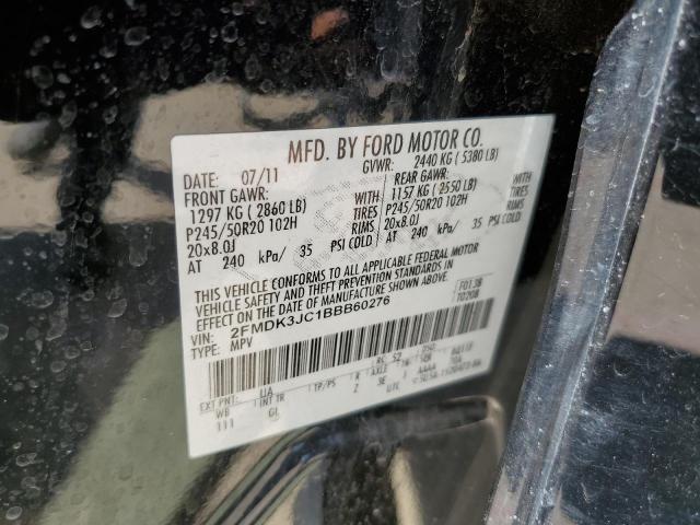 Photo 14 from auction – 2011 FORD EDGE SEL with VIN 2FMDK3JC1BBB60276