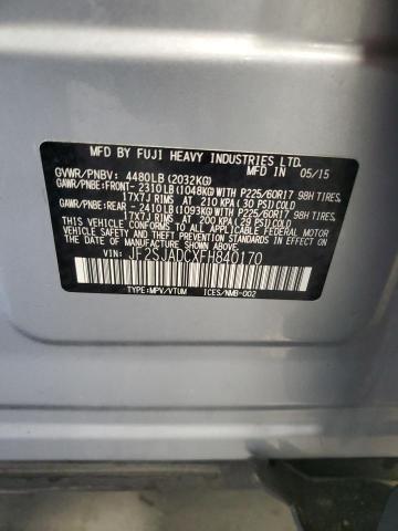 Photo 14 from auction – 2015 SUBARU FORESTER 2 with VIN JF2SJADCXFH840170