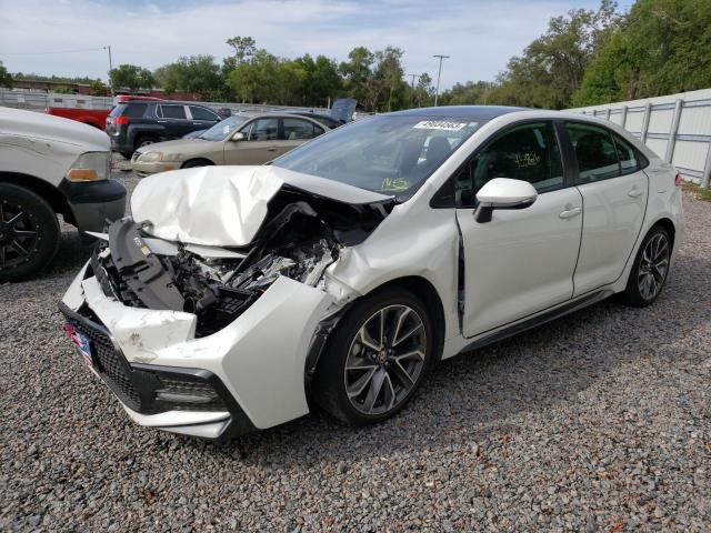 TOYOTA COROLLA SE 2021 with VIN 5YFS4MCE6MP077897 - Photo from auction