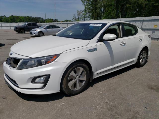 KIA OPTIMA HYB 2014 with VIN KNAGM4AD6E5064384 - Photo from auction