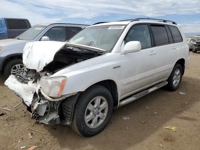 TOYOTA HIGHLANDER 2002 with VIN JTEHF21A220061384 - Photo from auction