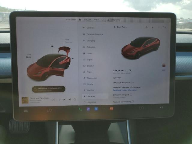 Photo 9 from auction – 2018 TESLA MODEL 3 with VIN 5YJ3E1EA9JF019333