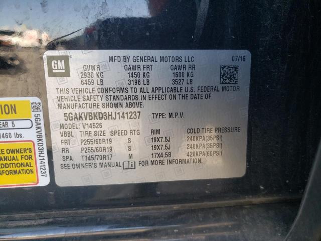 Photo 14 from auction – 2017 BUICK ENCLAVE with VIN 5GAKVBKD3HJ141237