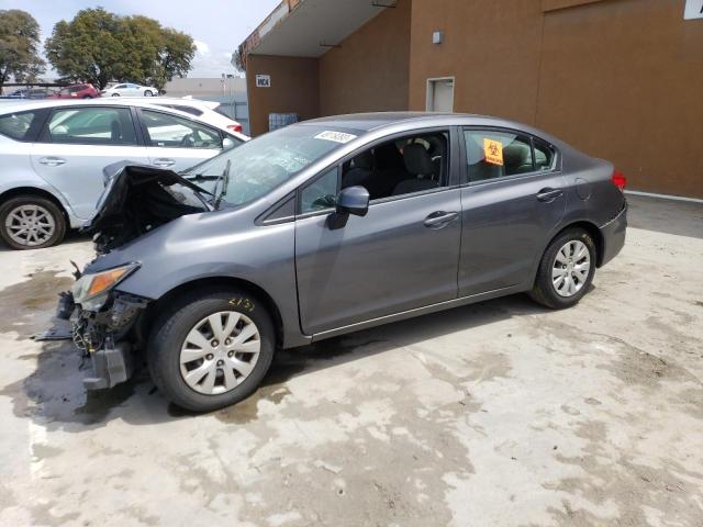 HONDA CIVIC LX 2012 with VIN 19XFB2F51CE366404 - Photo from auction