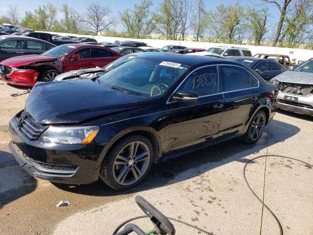 VOLKSWAGEN PASSAT SE 2014 with VIN 1VWBP7A38EC006525 - Photo from auction