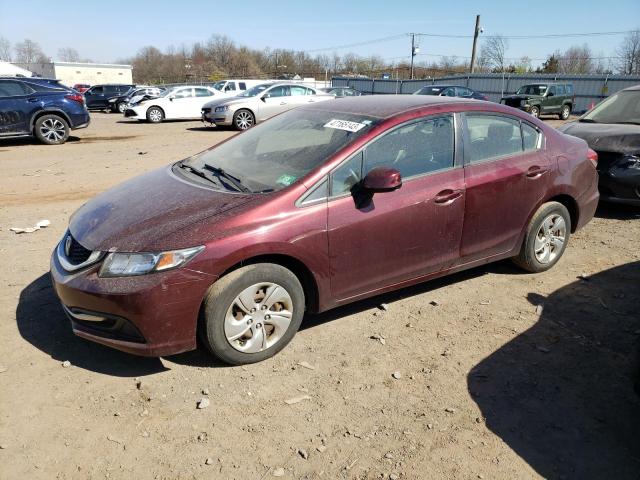 Photo 1 from auction – 2013 HONDA CIVIC LX with VIN 19XFB2F50DE058318
