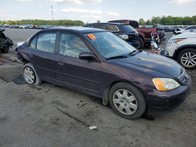 Photo 4 from auction – 2001 HONDA CIVIC EX with VIN 2HGES26751H508737