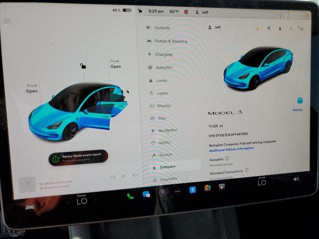 Photo 9 from auction – 2023 TESLA MODEL 3 with VIN 5YJ3E1EA3PF447455