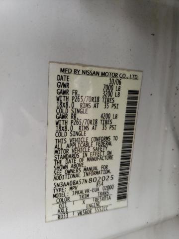 Photo 14 from auction – 2007 INFINITI QX56 with VIN 5N3AA08A57N802025