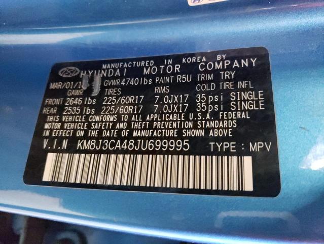 Photo 14 from auction – 2018 HYUNDAI TUCSON SEL with VIN KM8J3CA48JU699995