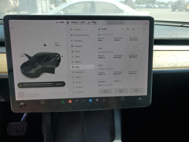 Photo 9 from auction – 2021 TESLA MODEL Y with VIN 5YJYGDEE7MF176822