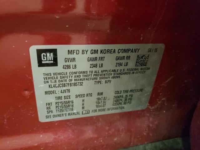 Photo 14 from auction – 2015 BUICK ENCORE with VIN KL4CJCSB7FB185732