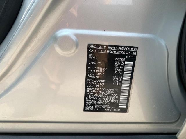 Photo 10 from auction – 2019 NISSAN ROGUE S with VIN KNMAT2MT8KP519819