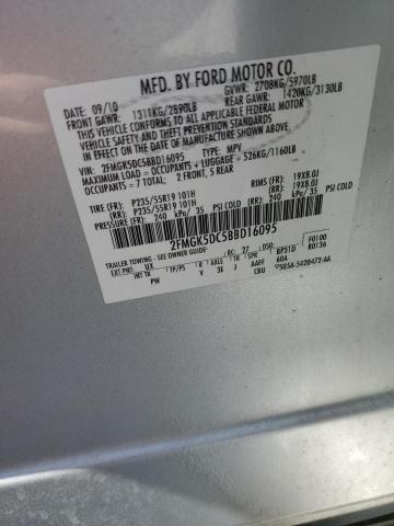 Photo 14 from auction – 2011 FORD FLEX LIMIT with VIN 2FMGK5DC5BBD16095