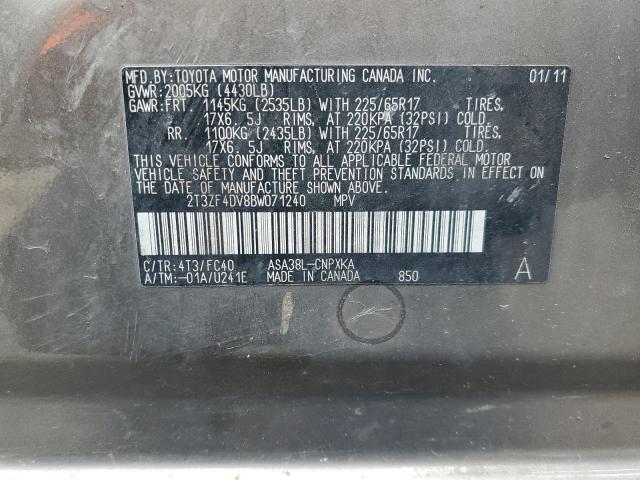 Фото 14 с аукциона – 2011 TOYOTA RAV4 с VIN 2T3ZF4DV8BW071240