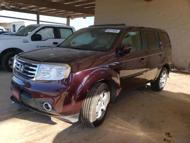 HONDA PILOT EXLN 2015 with VIN 5FNYF3H79FB030709 - Photo from auction