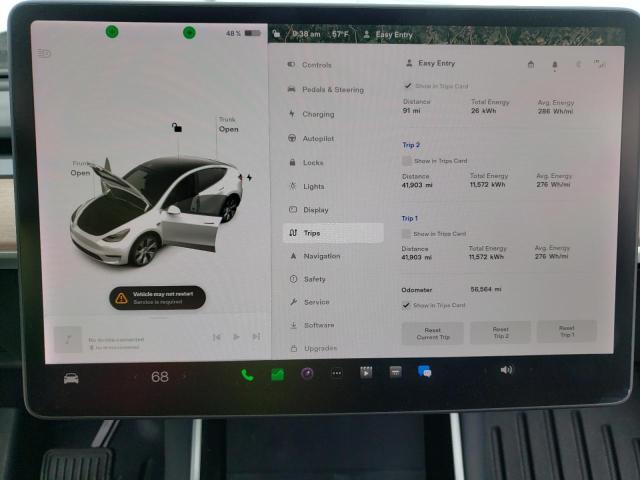 Photo 9 from auction – 2020 TESLA MODEL Y with VIN 5YJYGDEE7LF038616