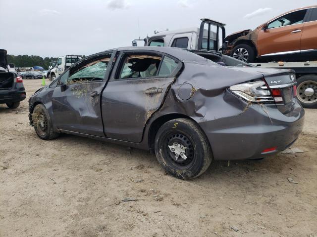 Photo 2 from auction – 2014 HONDA CIVIC LX with VIN 19XFB2F53EE070058