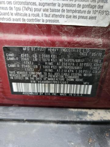 Снимка 14 от търг – 2011 SUBARU OUTBACK 2. с VIN 4S4BRBKC7B3312007