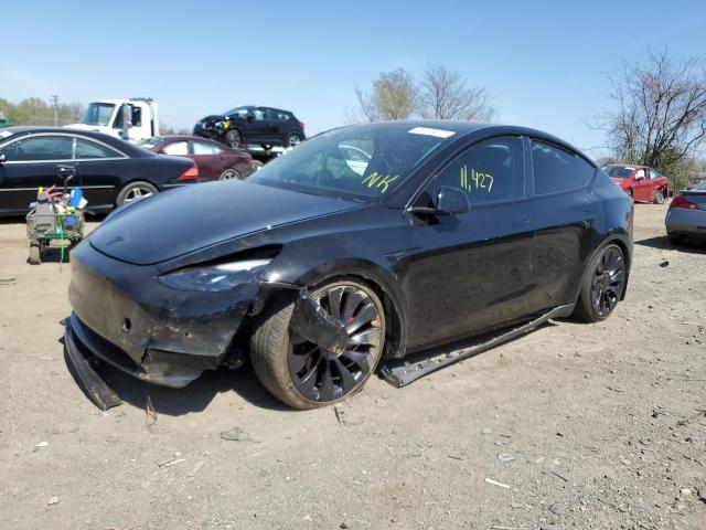 TESLA MODEL Y 2022 with VIN 7SAYGDEFXNF457185 - Photo from auction