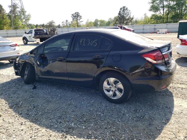 Photo 2 from auction – 2013 HONDA CIVIC LX with VIN 19XFB2F57DE098024