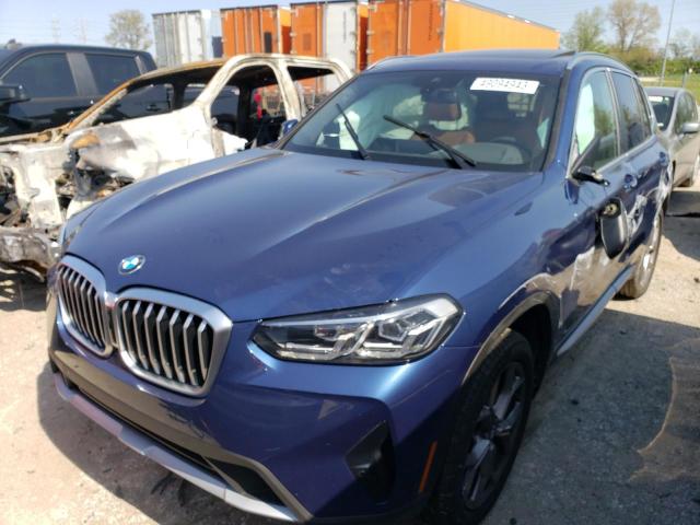 Photo 1 from auction – 2022 BMW X3 XDRIVE3 with VIN 5UX53DP01N9K82256