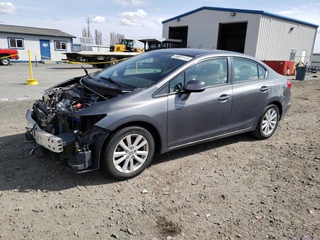 HONDA CIVIC EXL 2012 with VIN 2HGFB2F92CH550629 - Photo from auction