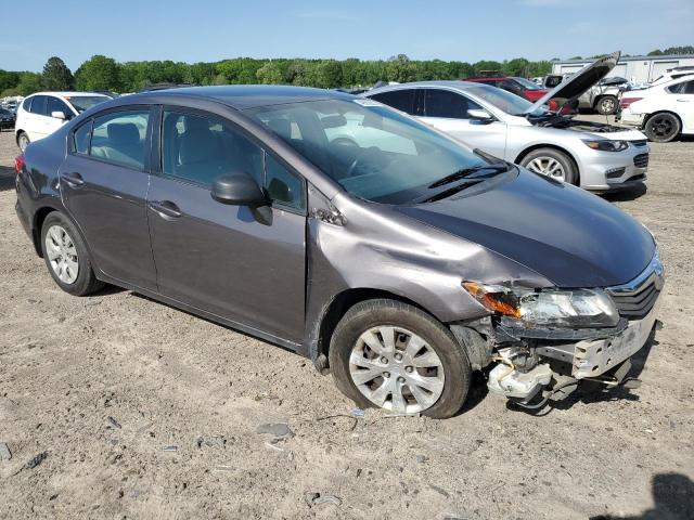 Photo 4 from auction – 2012 HONDA CIVIC LX with VIN 19XFB2F55CE057342