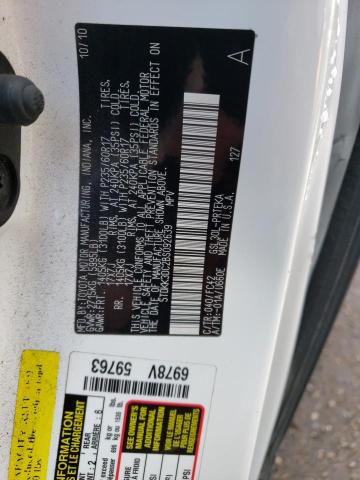 Photo 14 from auction – 2011 TOYOTA SIENNA LE with VIN 5TDKK3DC2BS092639