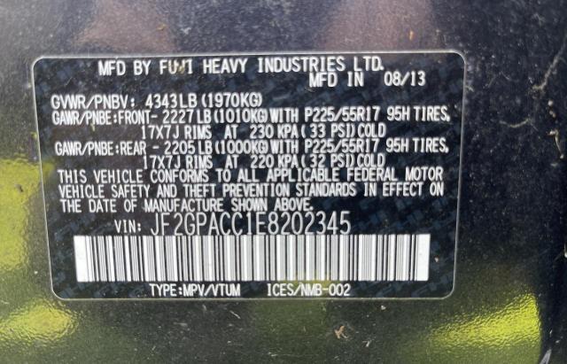 Photo 10 from auction – 2014 SUBARU XV CROSSTR with VIN JF2GPACC1E8202345