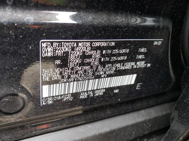 Photo 14 from auction – 2022 TOYOTA RAV4 SE with VIN JTM16RFV7ND056964
