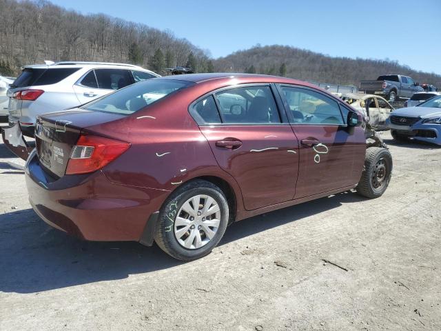 Photo 3 from auction – 2012 HONDA CIVIC LX with VIN 19XFB2F52CE355721