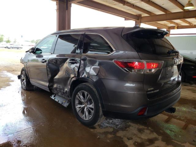 Photo 2 from auction – 2015 TOYOTA HIGHLANDER with VIN 5TDKKRFH3FS117159