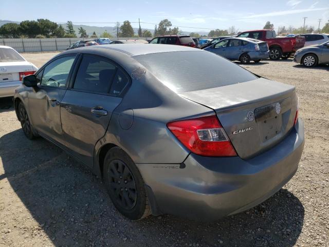 Photo 2 from auction – 2012 HONDA CIVIC LX with VIN 19XFB2F51CE339235