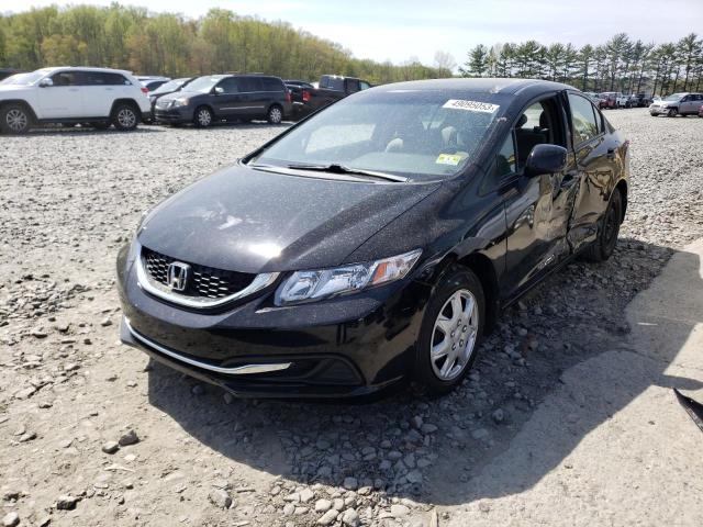 HONDA CIVIC LX 2013 with VIN 19XFB2F51DE295447 - Photo from auction