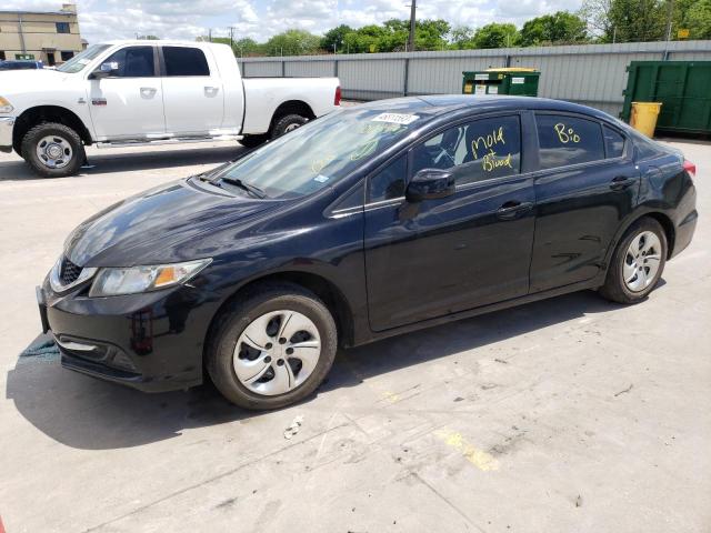HONDA CIVIC LX 2013 with VIN 19XFB2F50DE009507 - Photo from auction