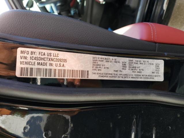 Photo 14 from auction – 2022 DODGE DURANGO R/ with VIN 1C4SDHCTXNC209205