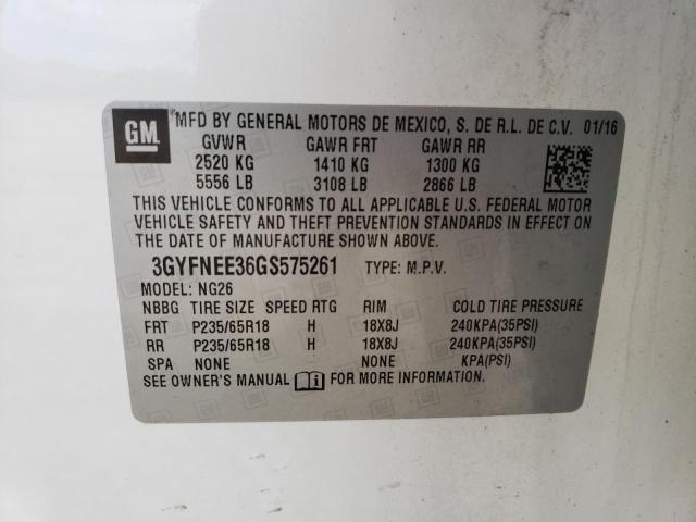 Photo 10 from auction – 2016 CADILLAC SRX LUXURY with VIN 3GYFNEE36GS575261
